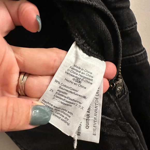 Madewell Overalls Lunar Wash black stretchy small - Picture 9 of 9